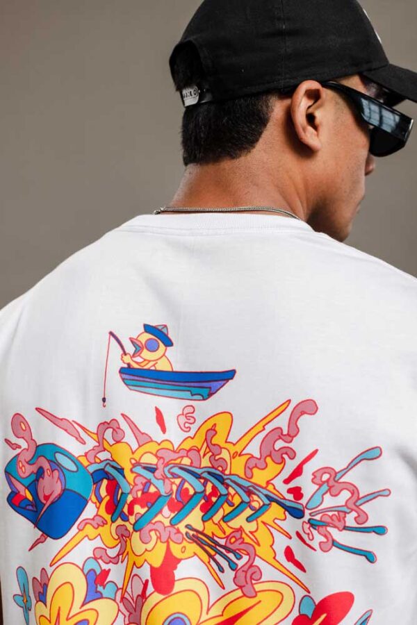 Polo manga corta regular fit con estampado hombre